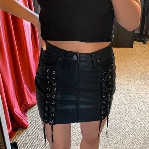 BLANK NYC Faux Leather mini skirt